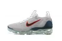 achetez nike air vapormax 2021 fk red gray blue